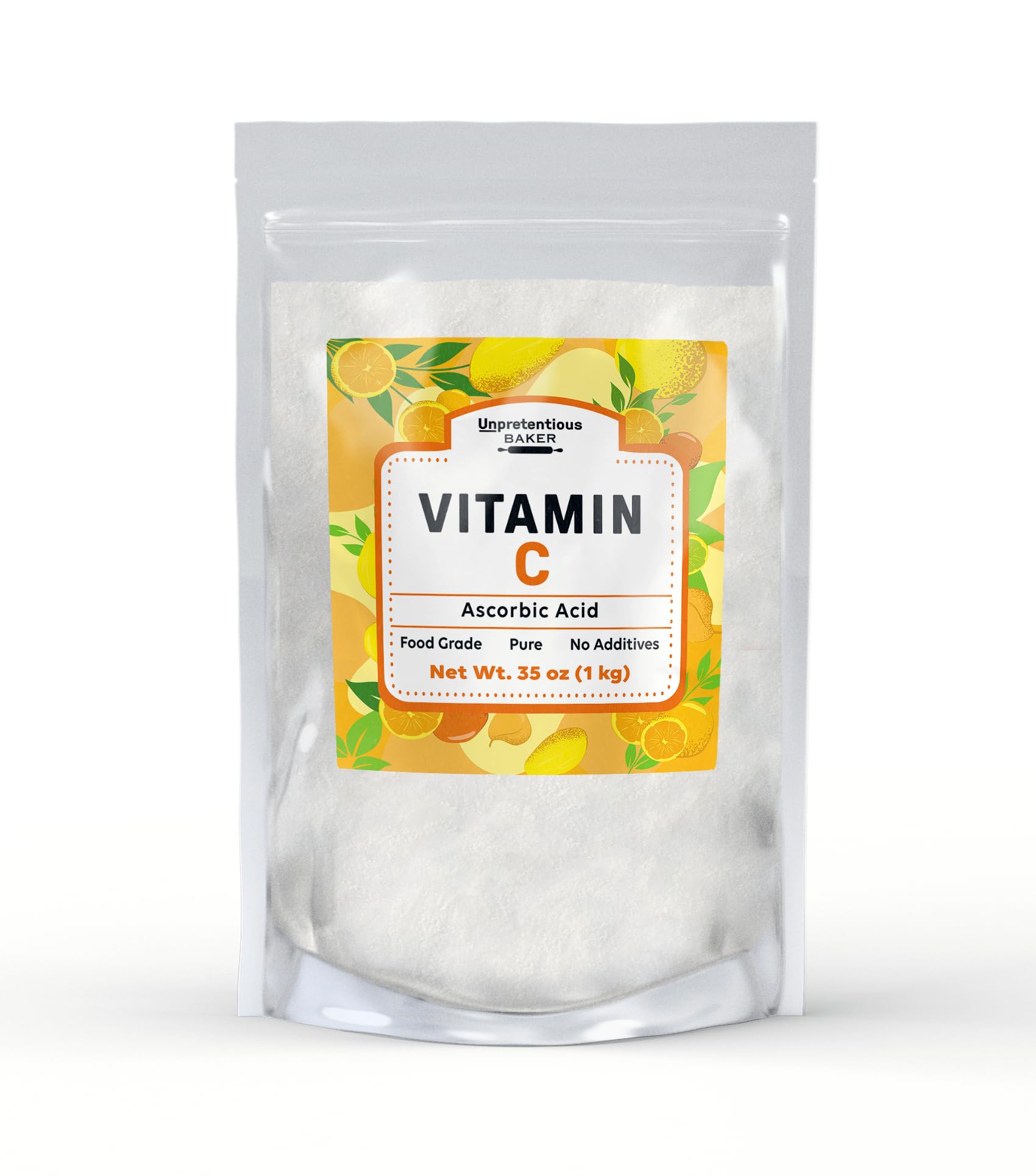 PURE ORIGINAL INGREDIENTS Vitamin C Powder 1000g front view