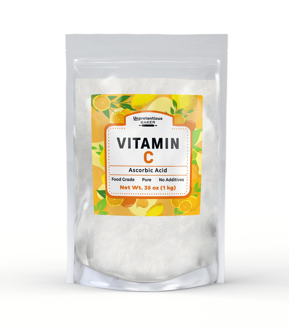PURE ORIGINAL INGREDIENTS Vitamin C Powder 1000g front view