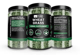 PURE ORIGINAL INGREDIENTS Wheat Grass Capsules close-up of capsules