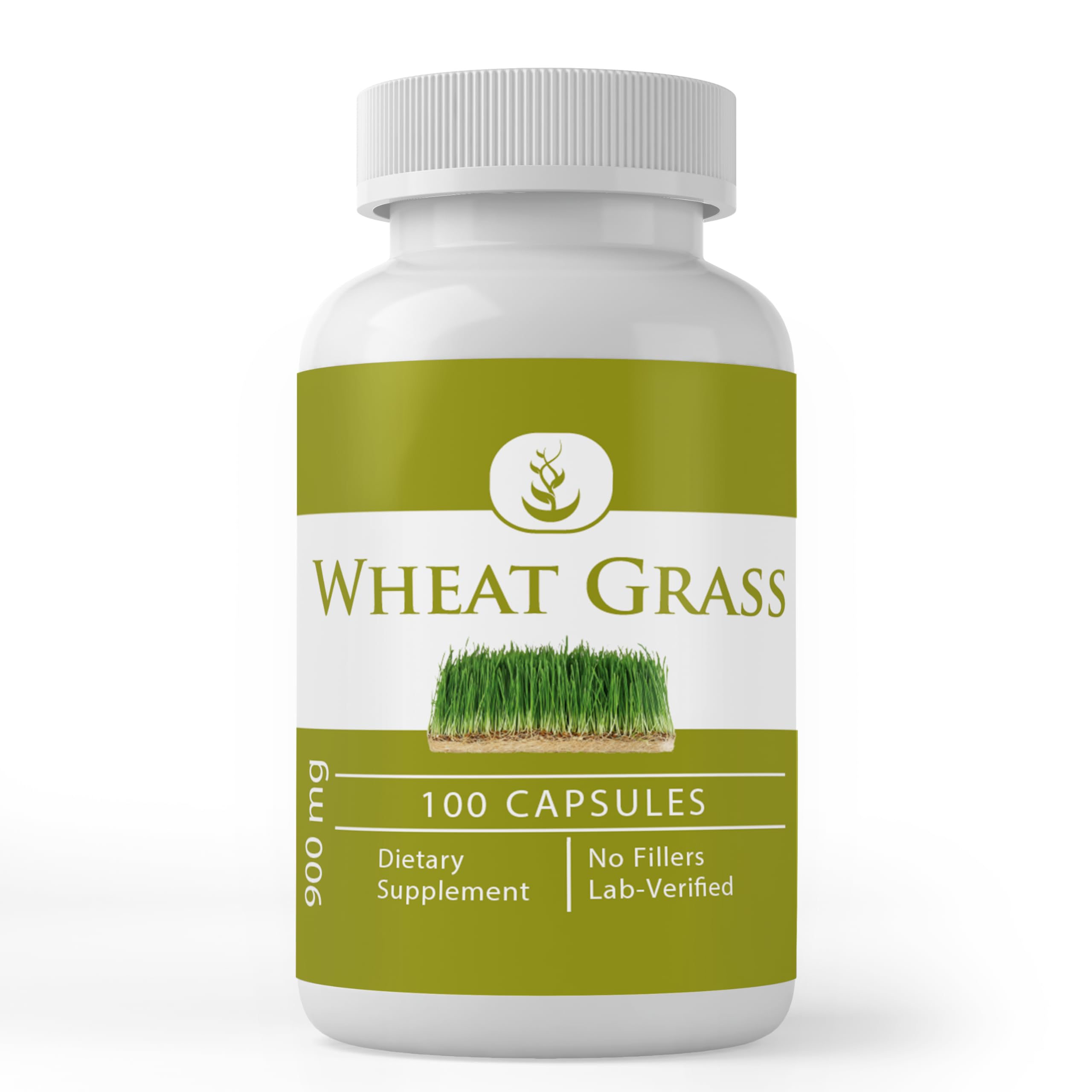 PURE ORIGINAL INGREDIENTS Wheat Grass Capsules front view