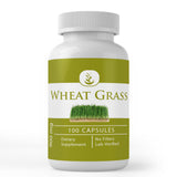 PURE ORIGINAL INGREDIENTS Wheat Grass Capsules front view