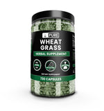 PURE ORIGINAL INGREDIENTS Wheat Grass Capsules front view