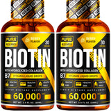 PURE RESEARCH Liquid Biotin Collagen Drops bottle front view