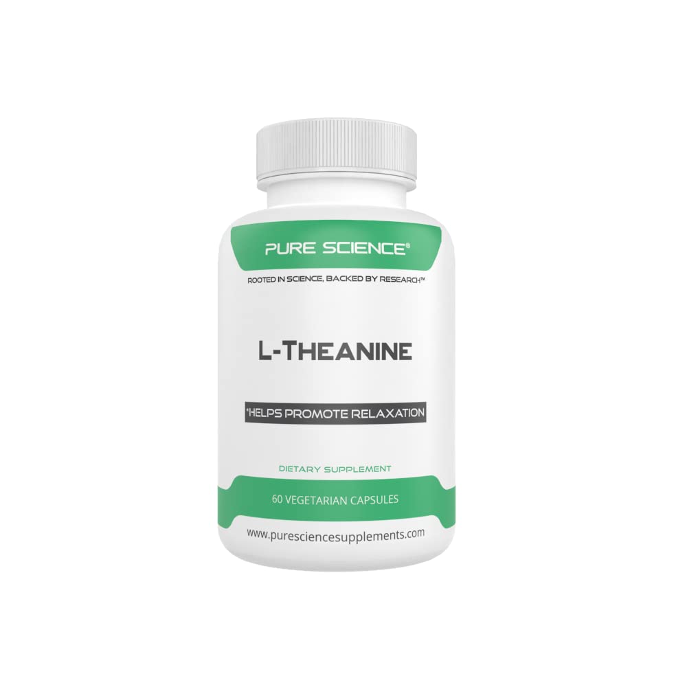 Pure Science L-Theanine 400mg Supplement front view