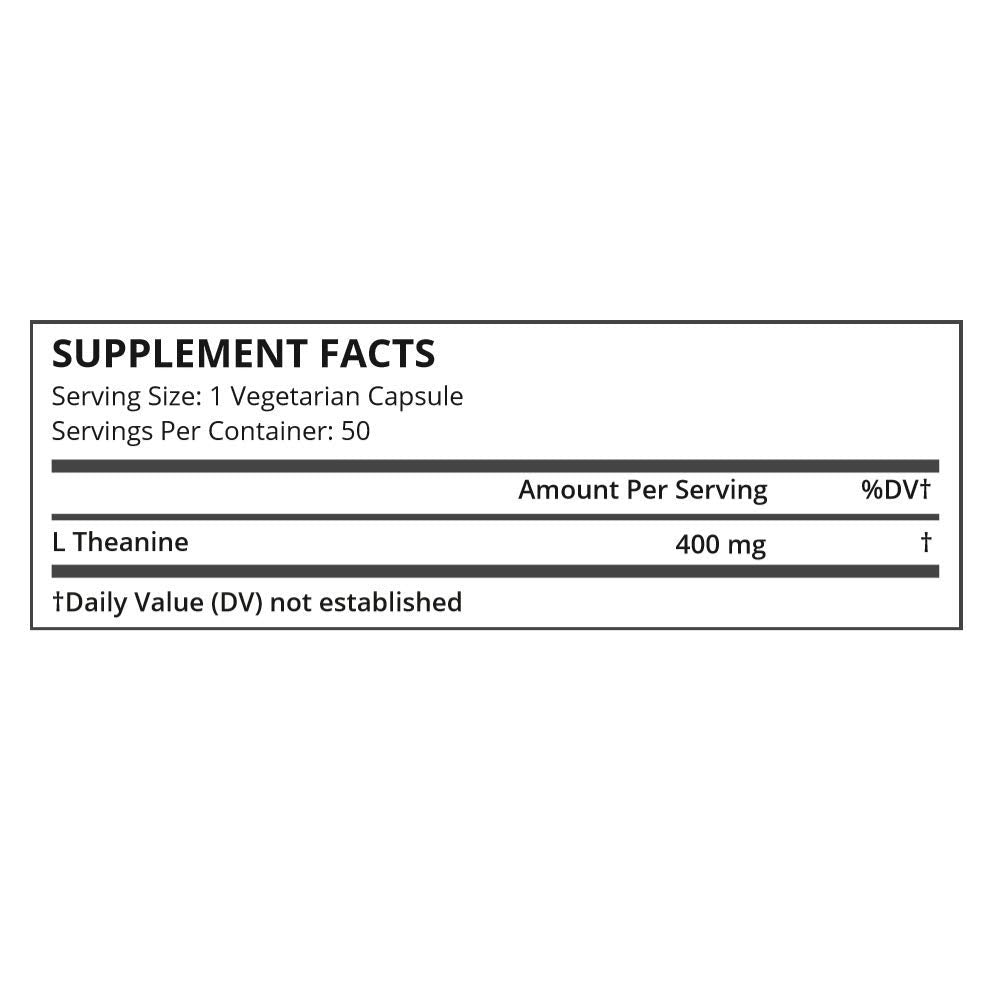 Pure Science L-Theanine 400mg Supplement packaging
