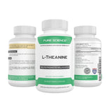 Pure Science L-Theanine 400mg Supplement side view