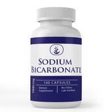 PURE Sodium Bicarbonate Capsules bottle front view