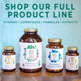 PURE SYNERGY Fucoidan Supplement bottle with a measuring spoon