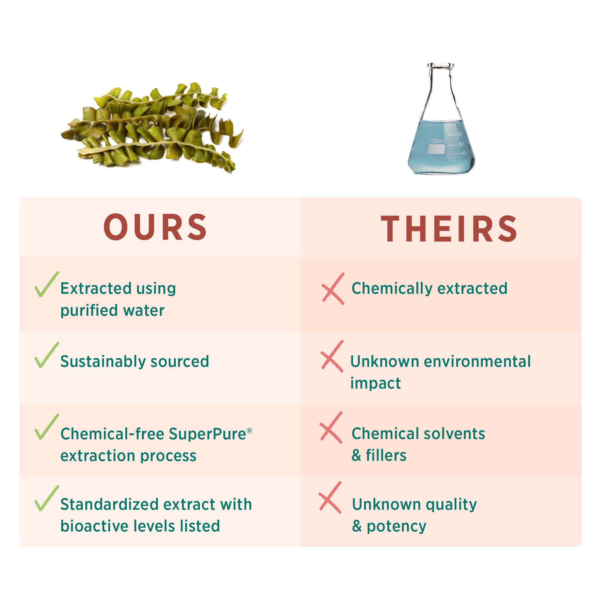 PURE SYNERGY Fucoidan Supplement ingredients list