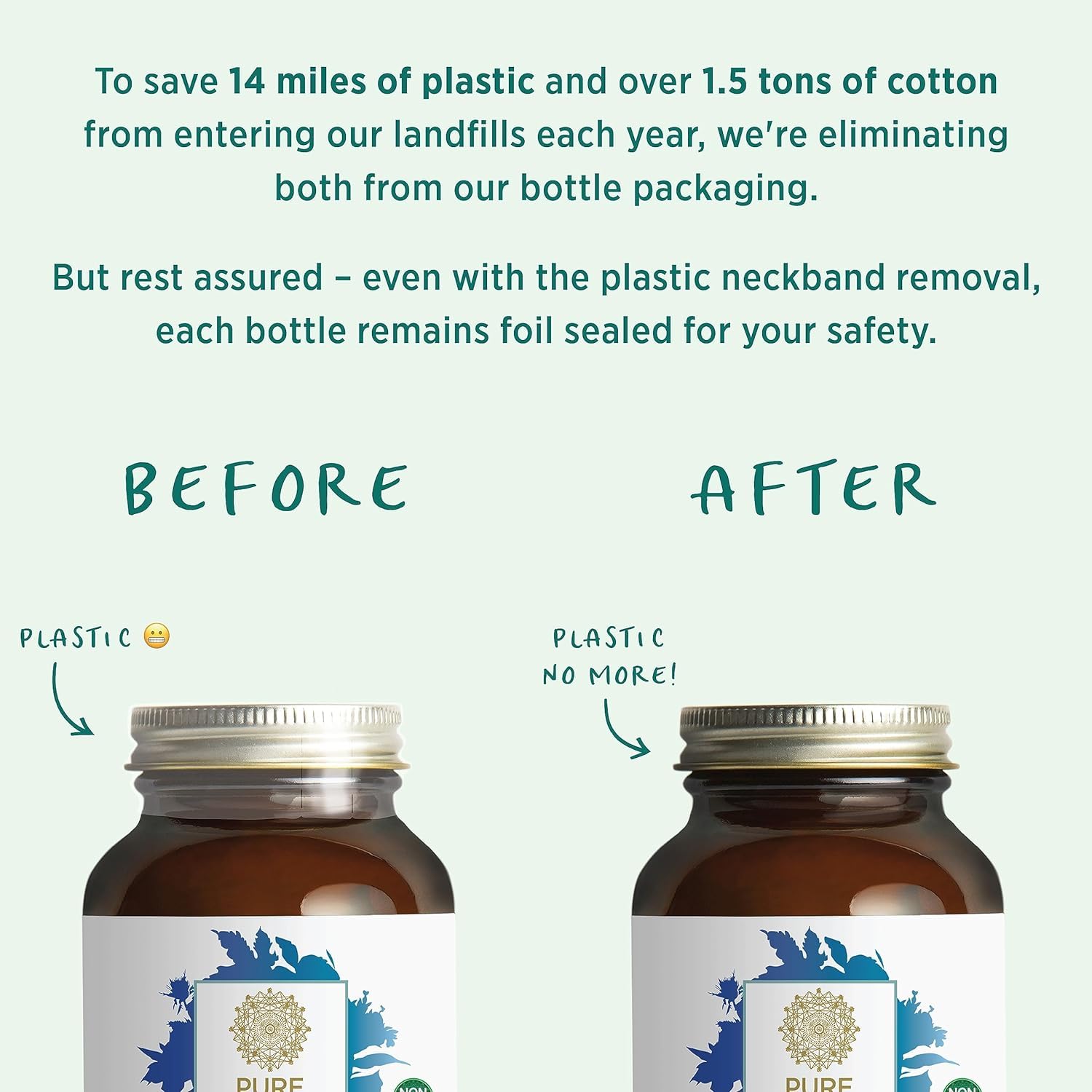 PURE SYNERGY Fucoidan Supplement packaging with organic label