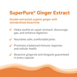 PURE SYNERGY Ginger Root Capsules on a wooden table
