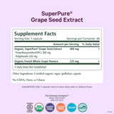 PURE SYNERGY Grape Seed Extract 60 Capsules side view