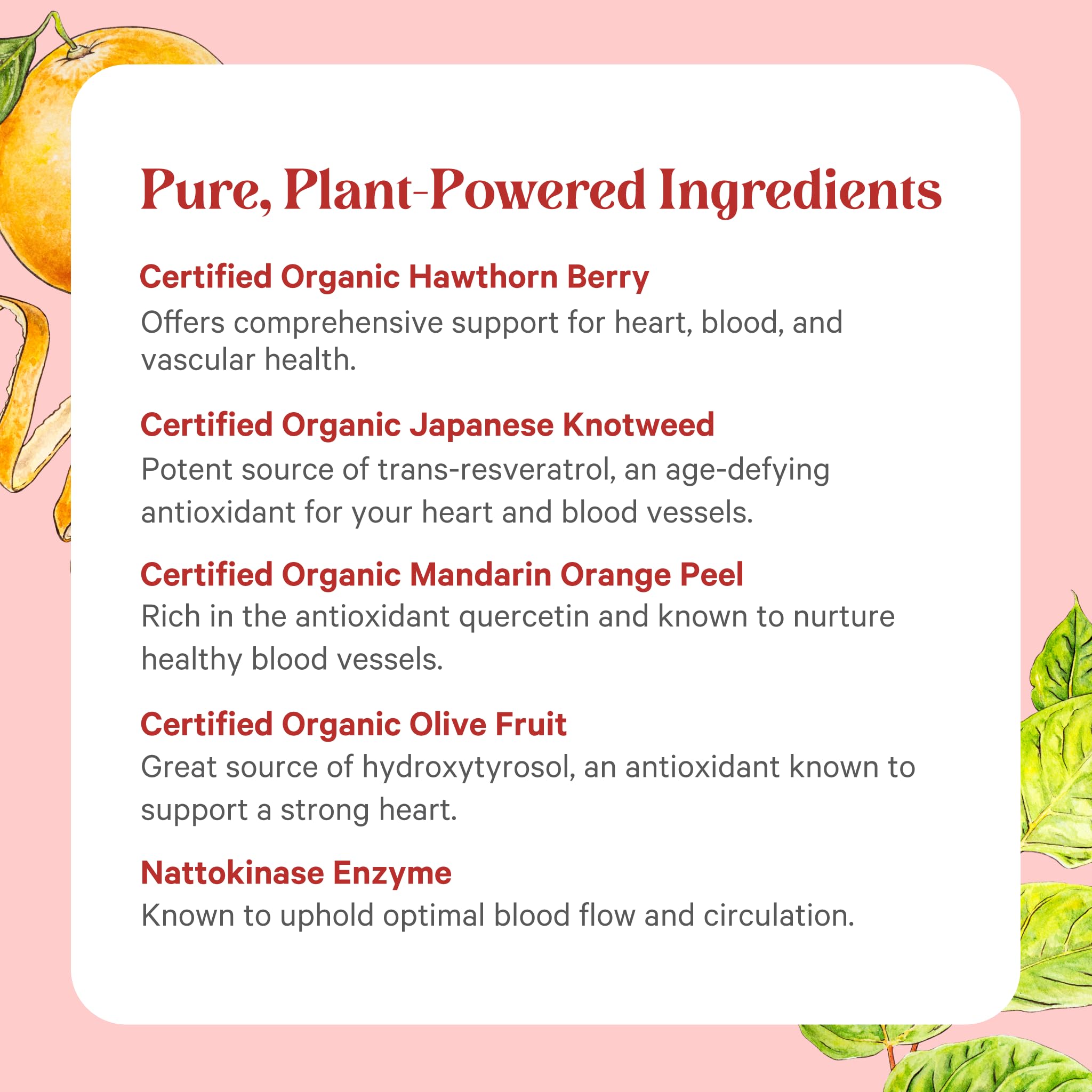 PURE SYNERGY Hawthorn Berry Supplement bottle with a plant background