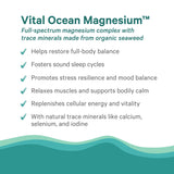 PURE SYNERGY Magnesium Capsules on a wooden surface