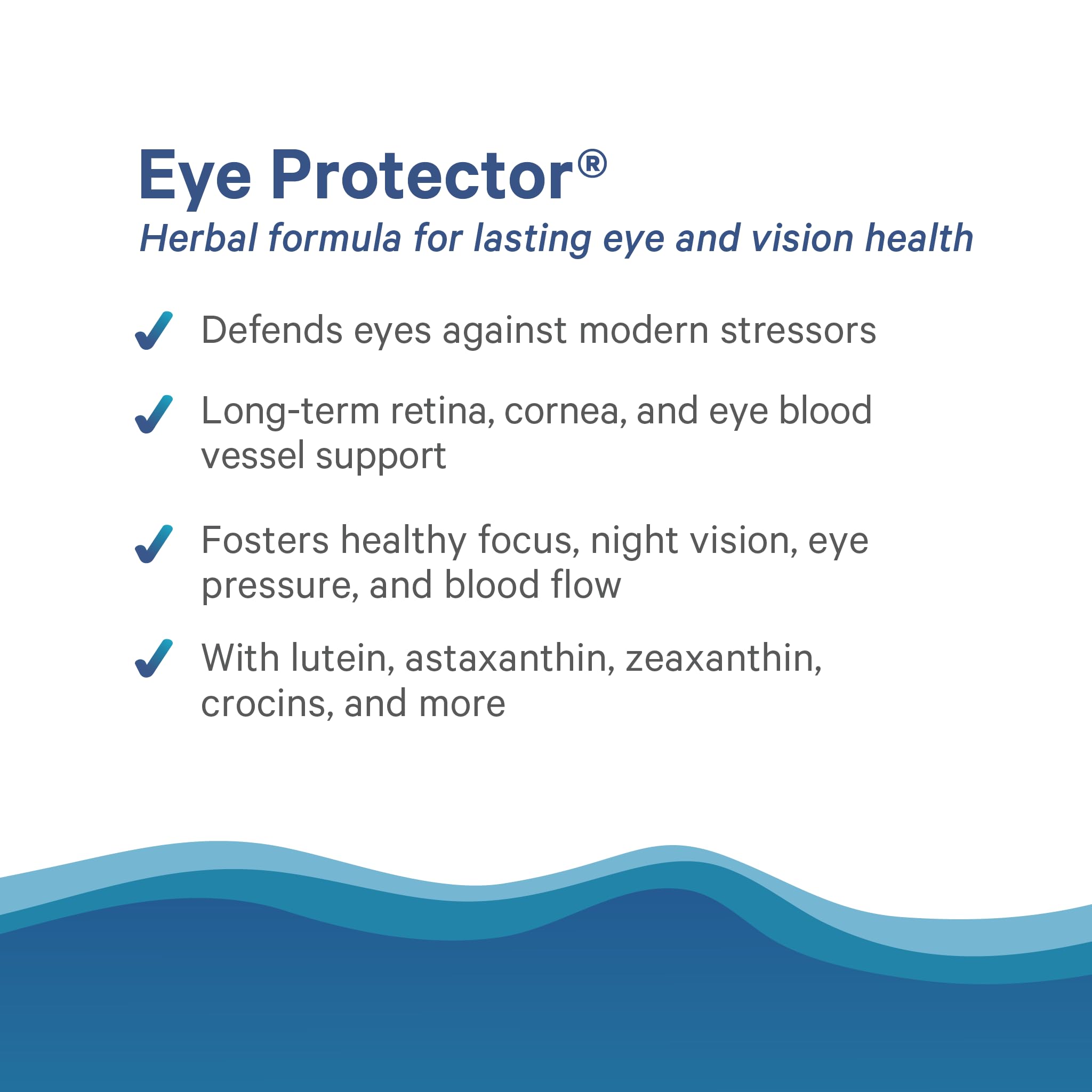 PURE SYNERGY Natural Eye Supplement ingredients list close-up