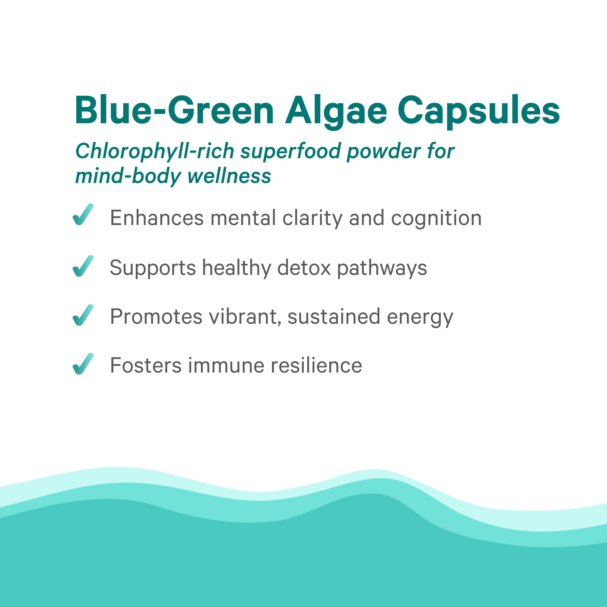 PURE SYNERGY Organic Blue Green Algae Capsules nutritional information