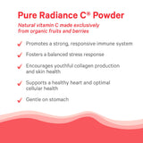 PURE SYNERGY Organic Vitamin C Capsules on a wooden table