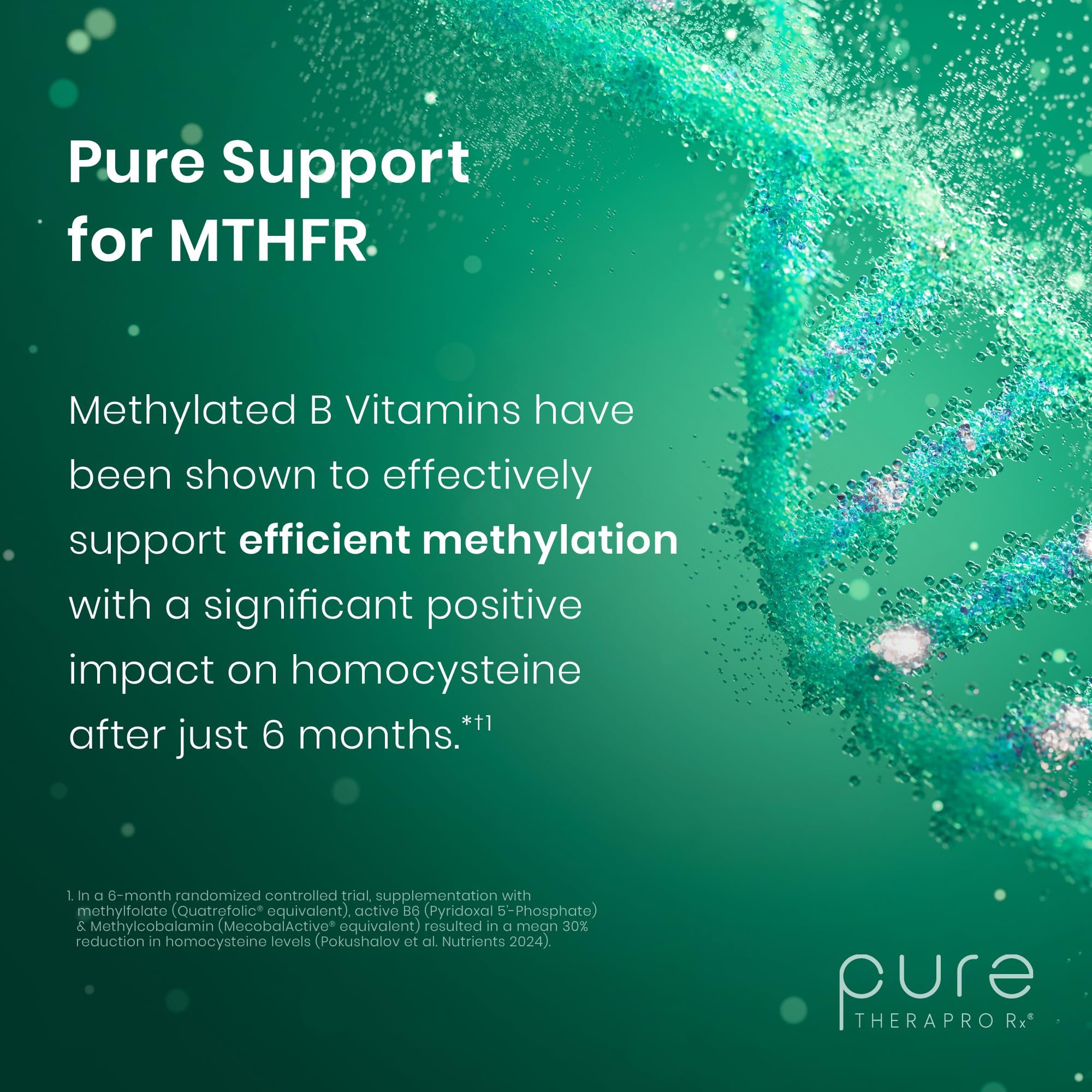 Pure Therapro Rx B-Complex Vitamins bottle side view