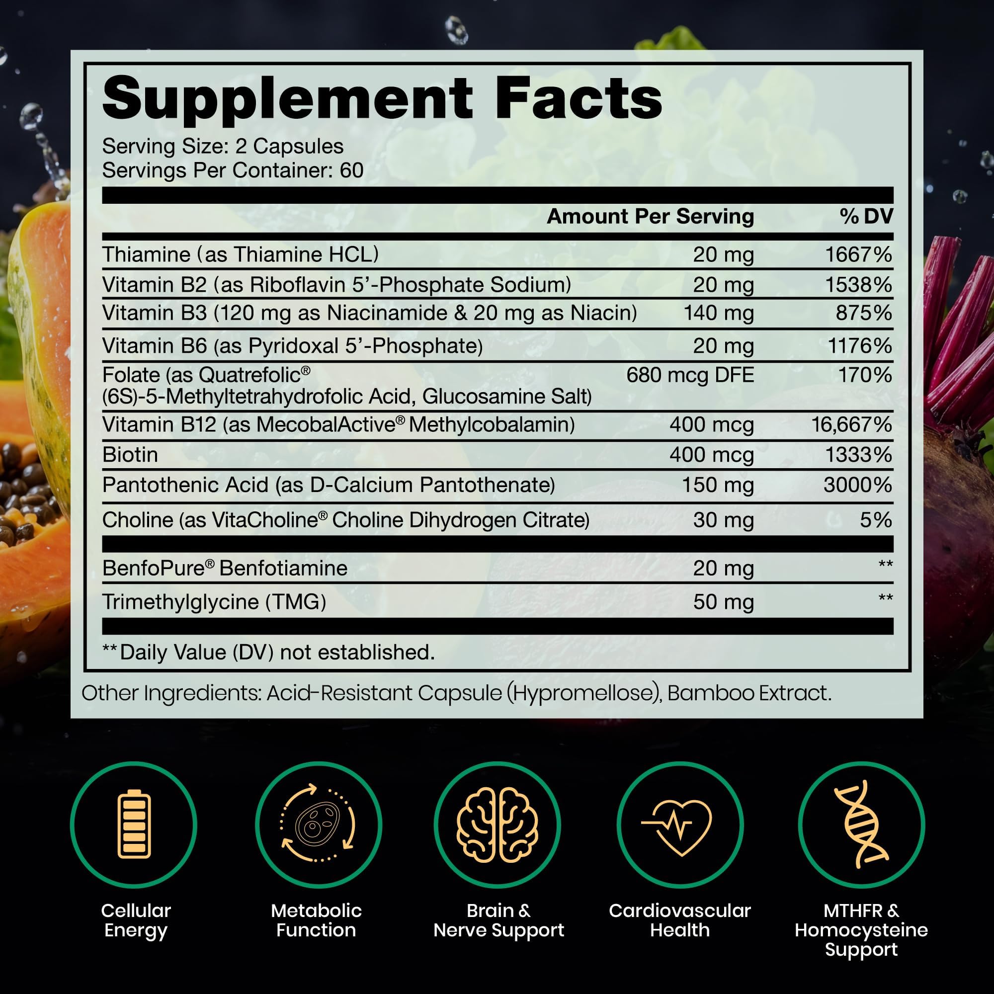 Pure Therapro Rx B-Complex Vitamins bottle with label