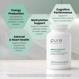 Pure Therapro Rx B-Complex Vitamins capsules on a wooden surface