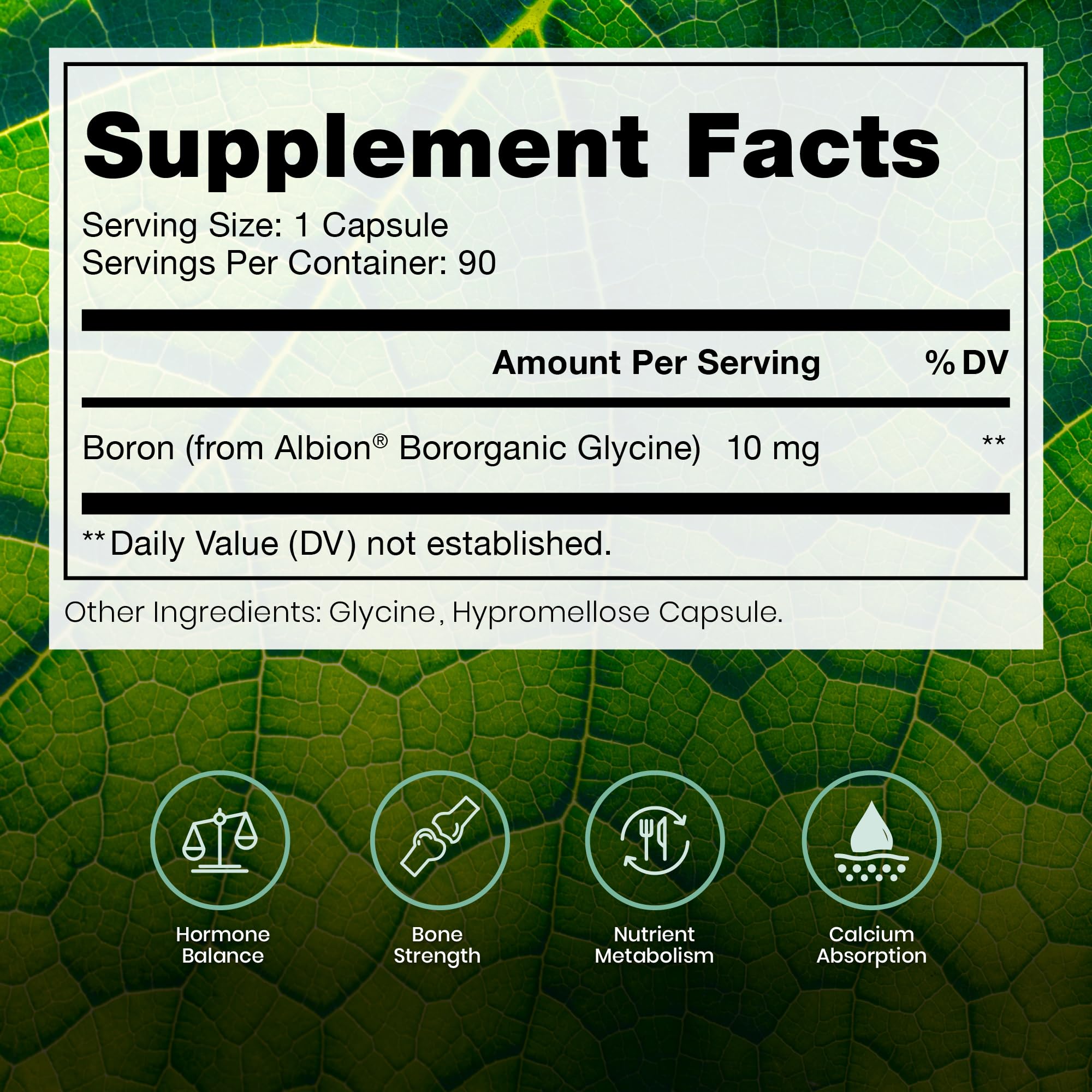 Pure Therapro Rx Bio Boron 10mg supplement side view