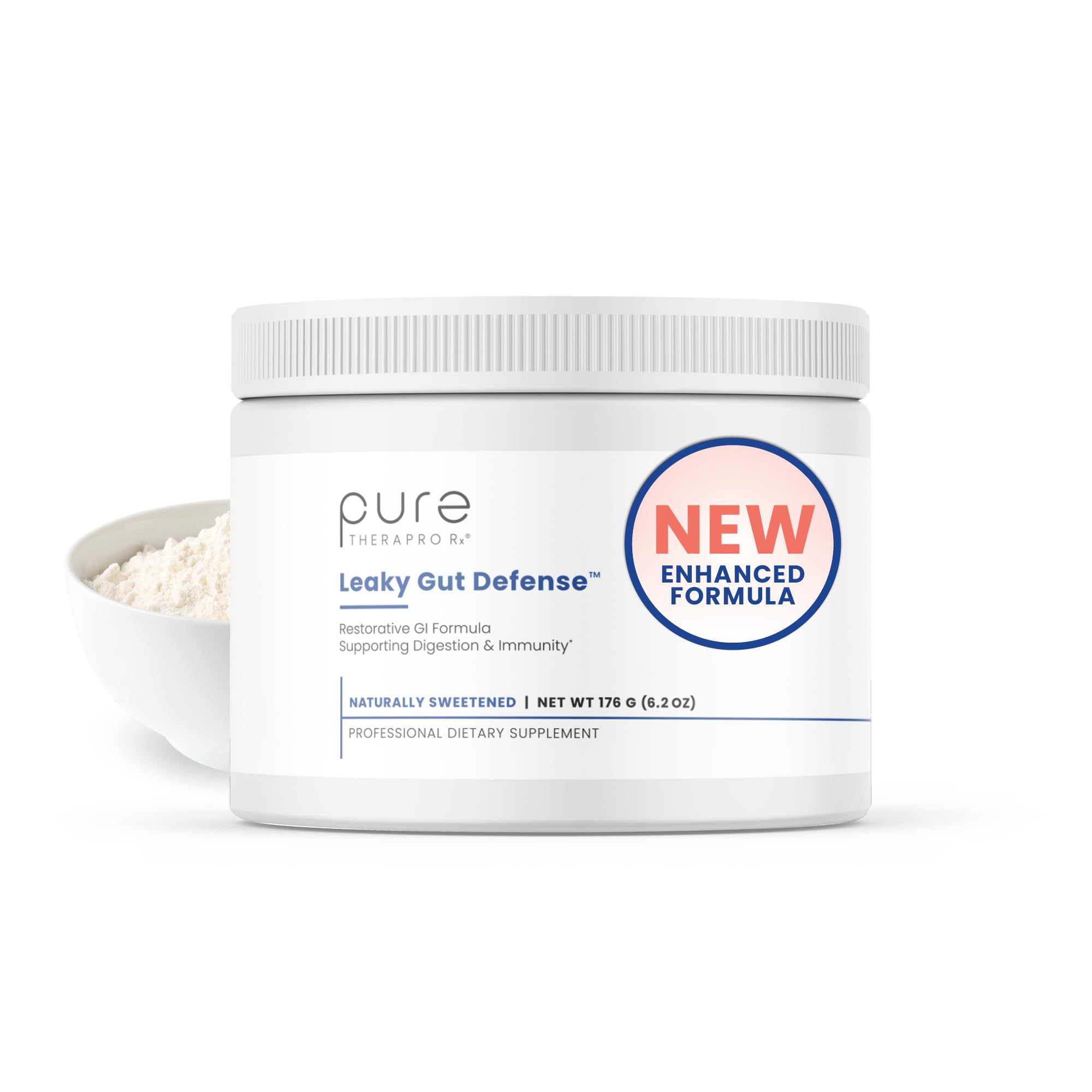 Pure Therapro Rx Leaky Gut Defense 227g supplement front view