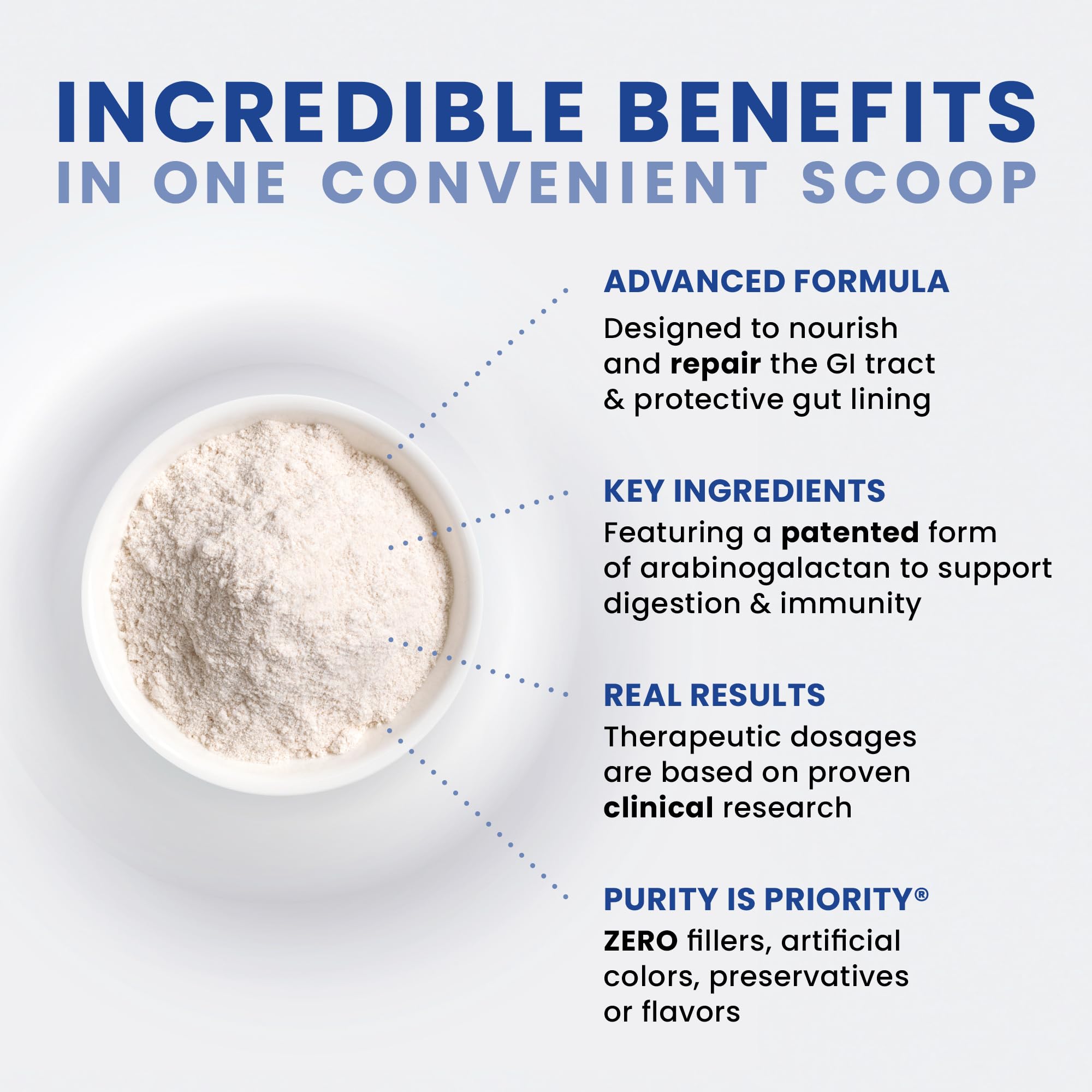 Pure Therapro Rx Leaky Gut Defense supplement in a lifestyle setting