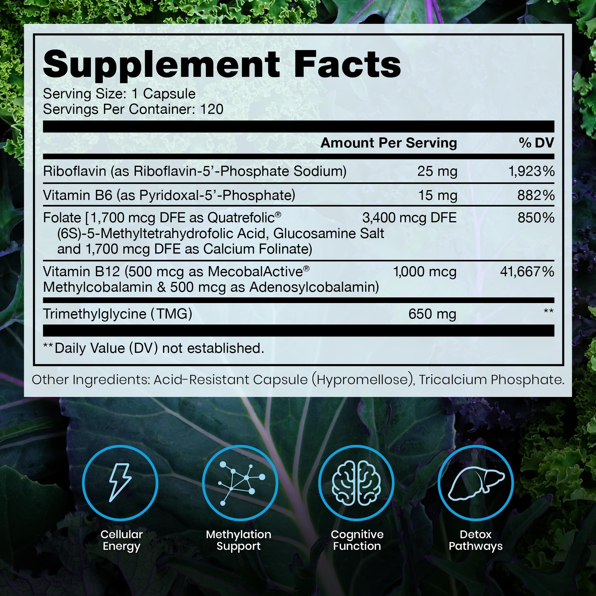 Pure Therapro Rx Methylated B Complex Vitamins bottle with label