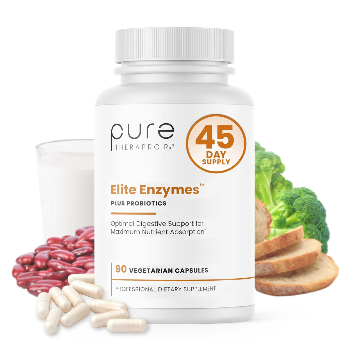 Pure Therapro Rx Multi-Enzymes 600mg front view