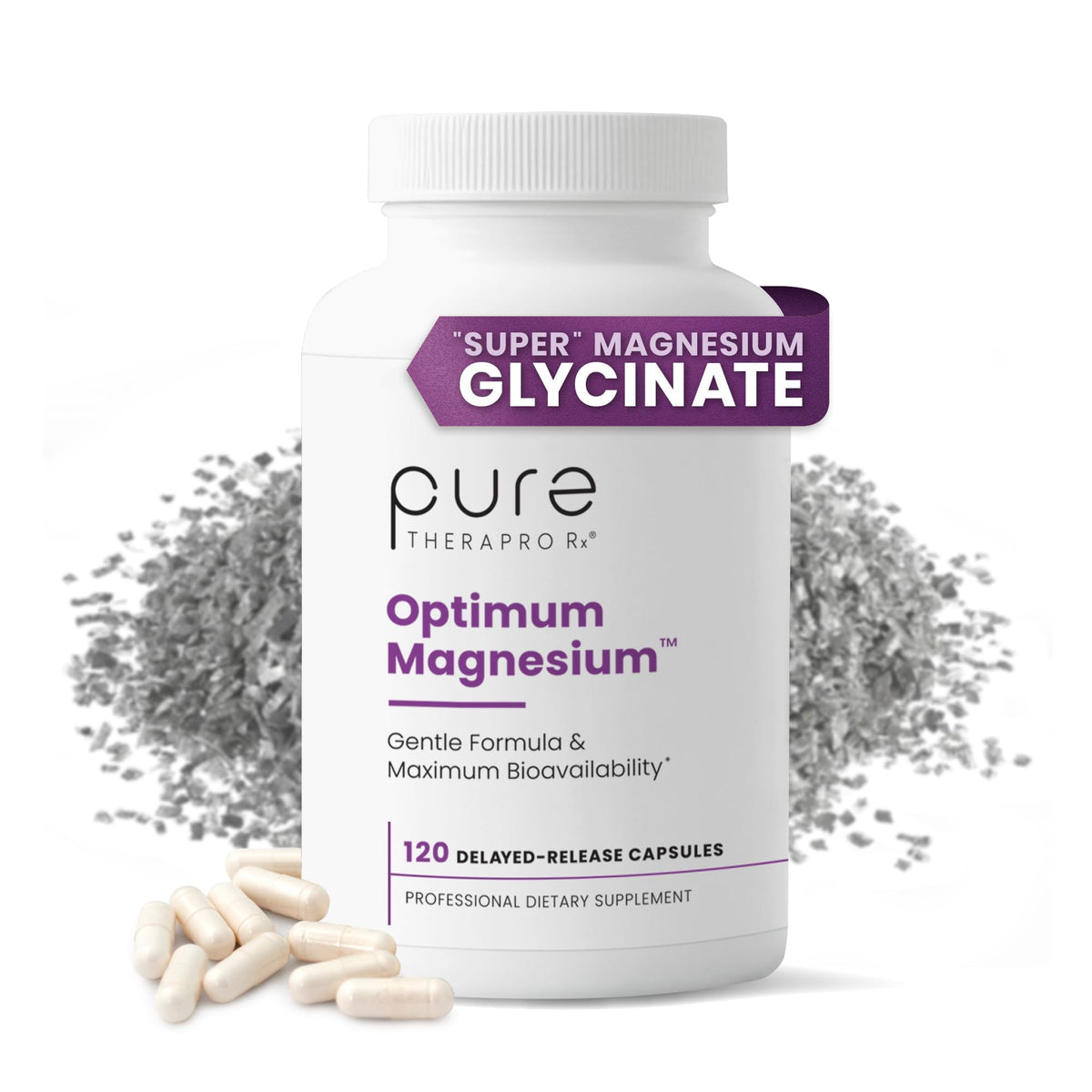 Pure Therapro Rx Optimum Magnesium 250mg capsules front view