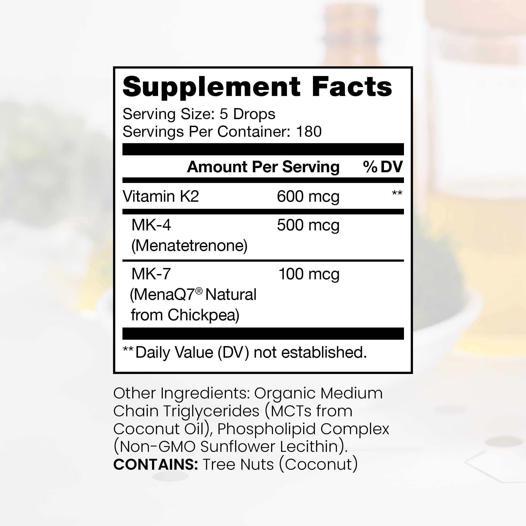 Pure Therapro Rx Ultimate K2 liquid multivitamin ingredients list