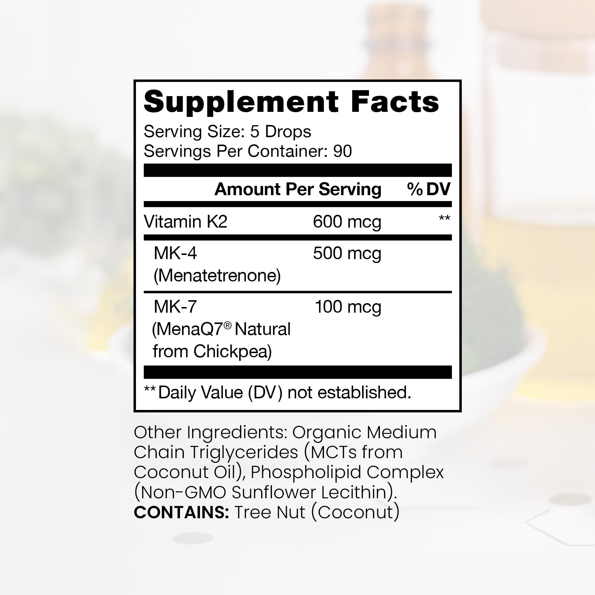 Pure Therapro Rx Ultimate K2 Multivitamin 600mg side view