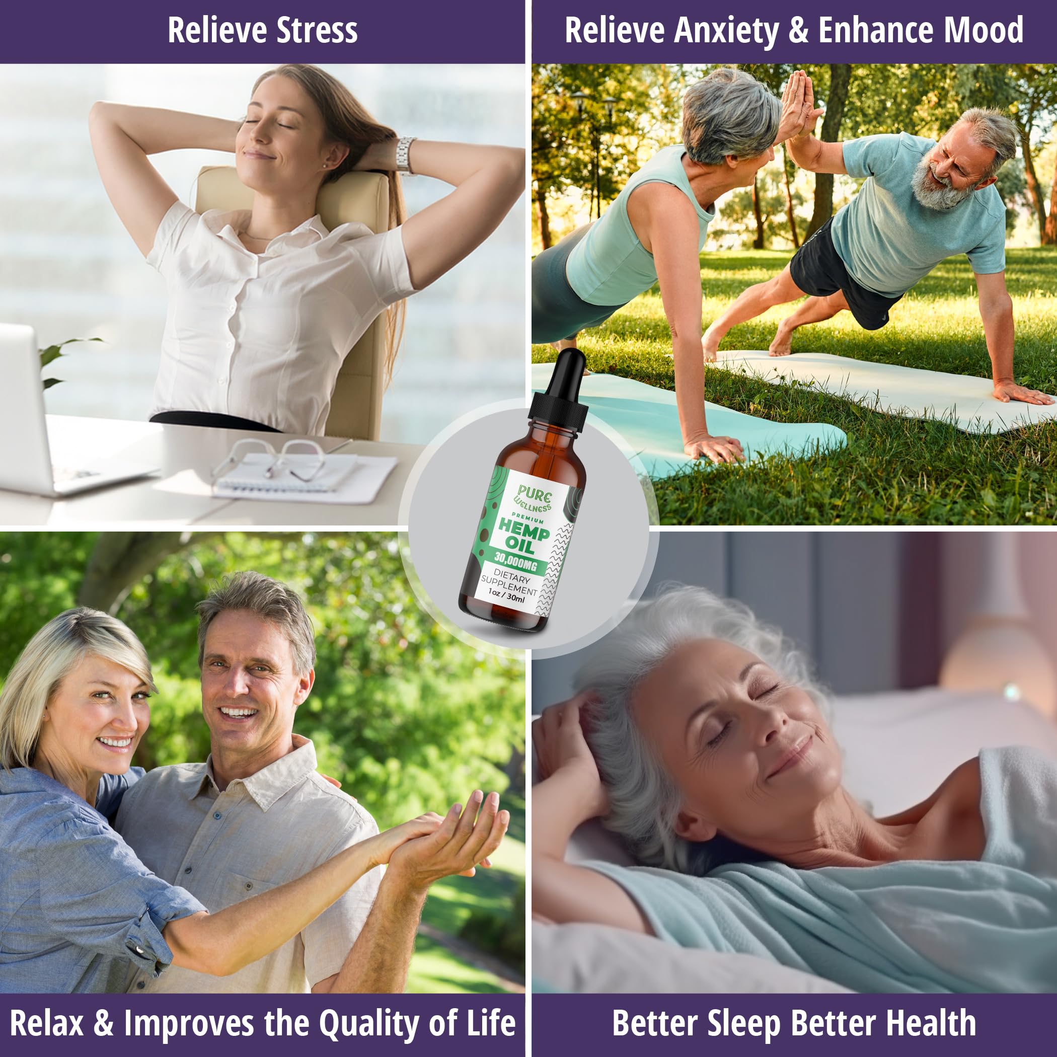 Pure Wellness Omega 3-6-9 Supplement 30,000mg nutritional information