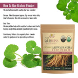 PureAyurbliss Bacopa Monnieri Herbal Supplement with a glass of water