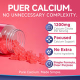 PureBalm Calcium Citrate Gummies side view of bottle