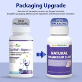 PureBotan Magnesium Sleep Aid 36g displayed with a glass of water