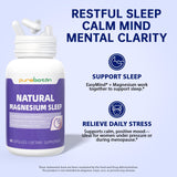 PureBotan Magnesium Sleep Aid 36g packaging on a wooden table