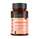 pureclinica Bilberry Extract 1000mg tablet front view