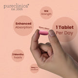 pureclinica High Absorption Resveratrol 1000mg tablet with black pepper extract