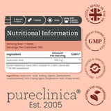 pureclinica Hyaluronic Acid 300mg supplement tablets close-up