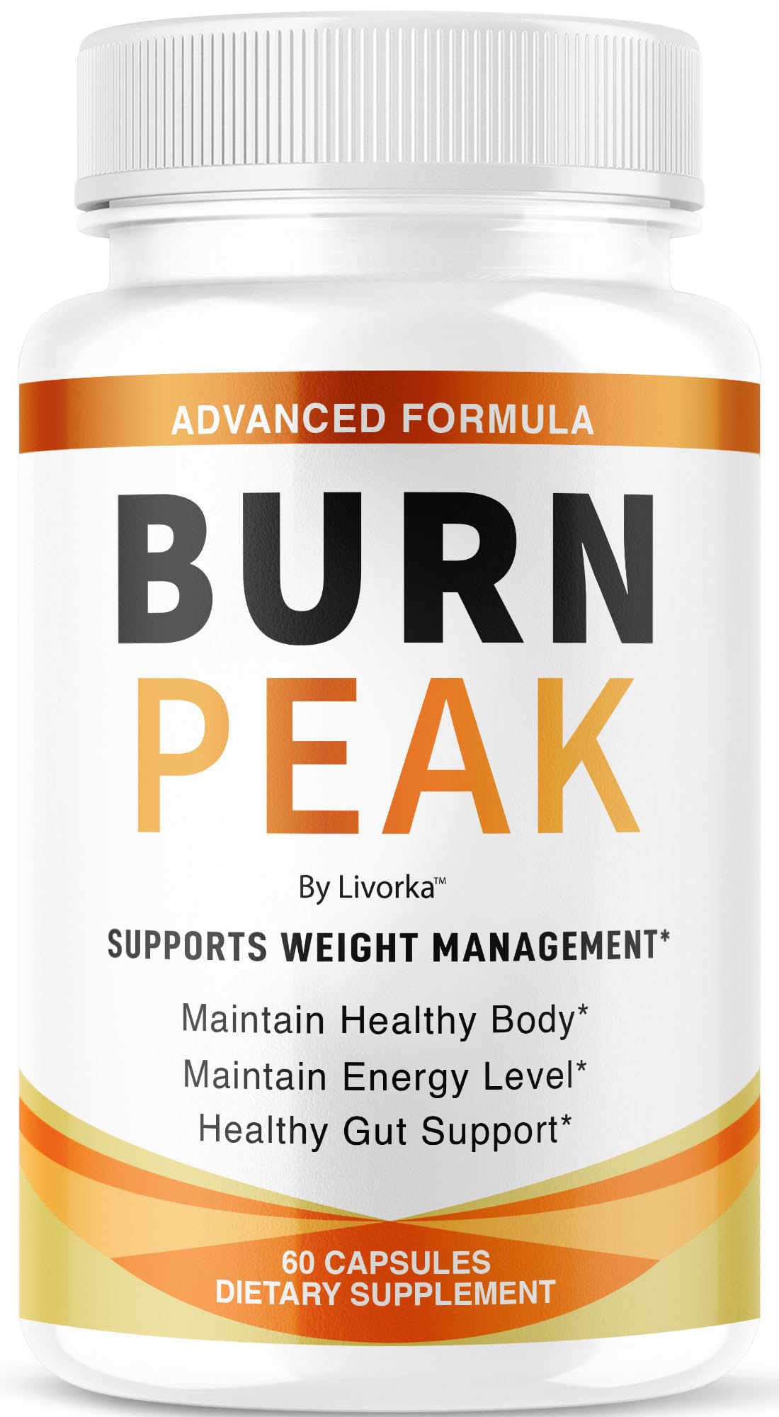PureFight4U Burn Peak Daily Supplement 60 Capsules front view