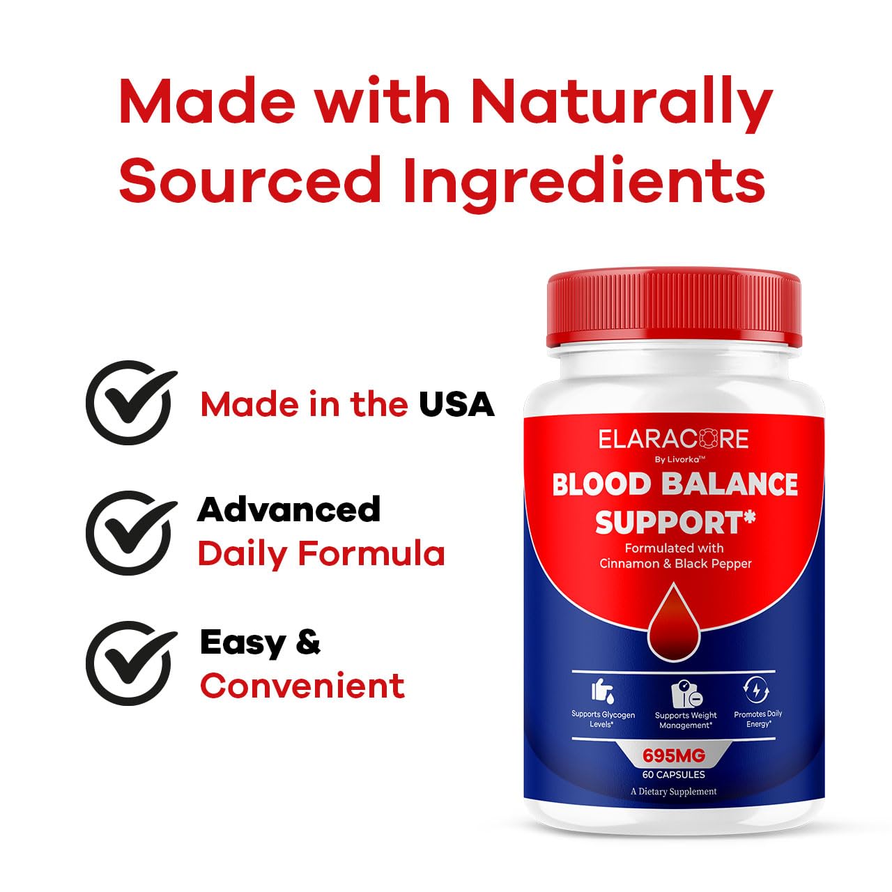 PureFight4U Elaracore Balance Support Capsules on a table