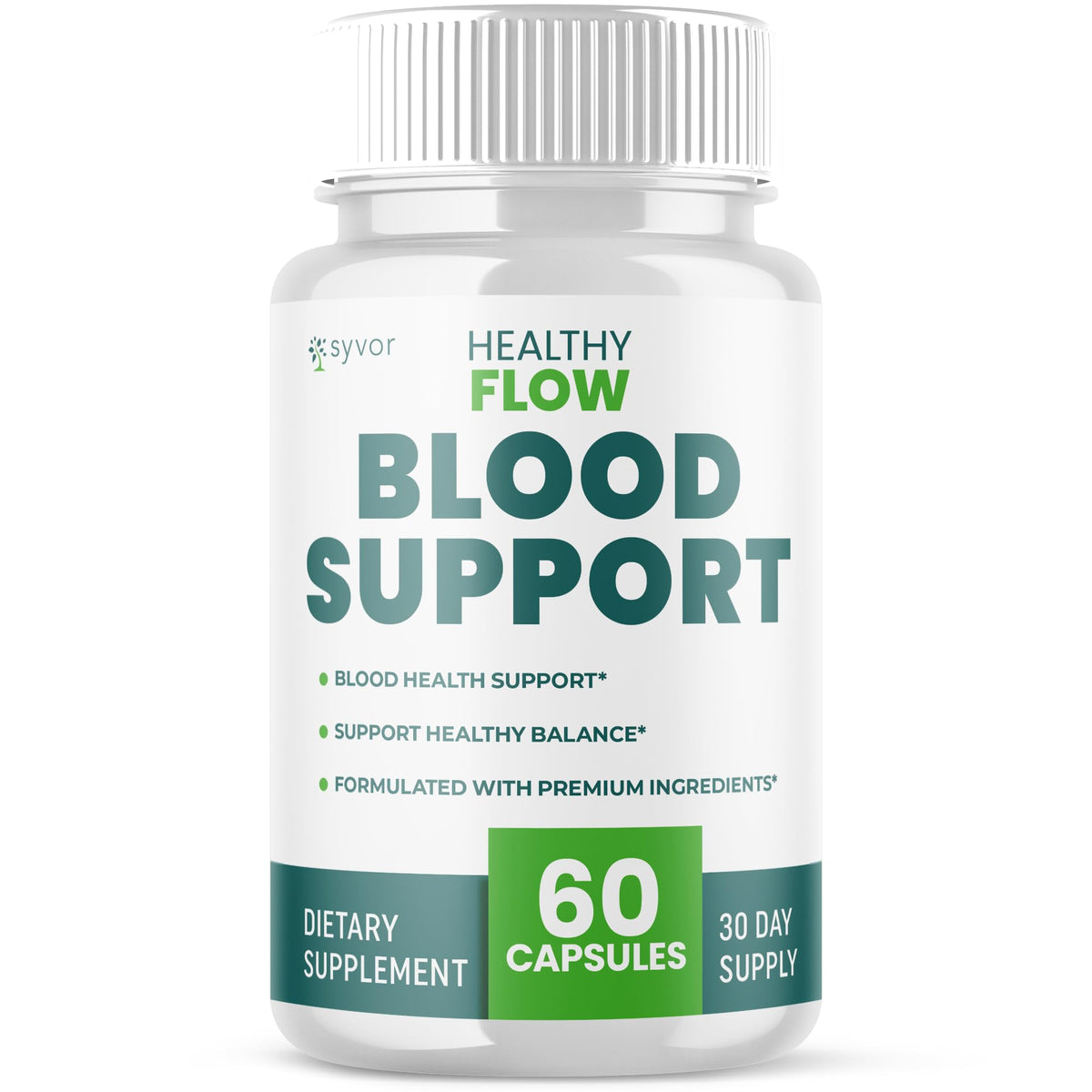 PureFight4U Healthy Flow Blood Capsules bottle front view