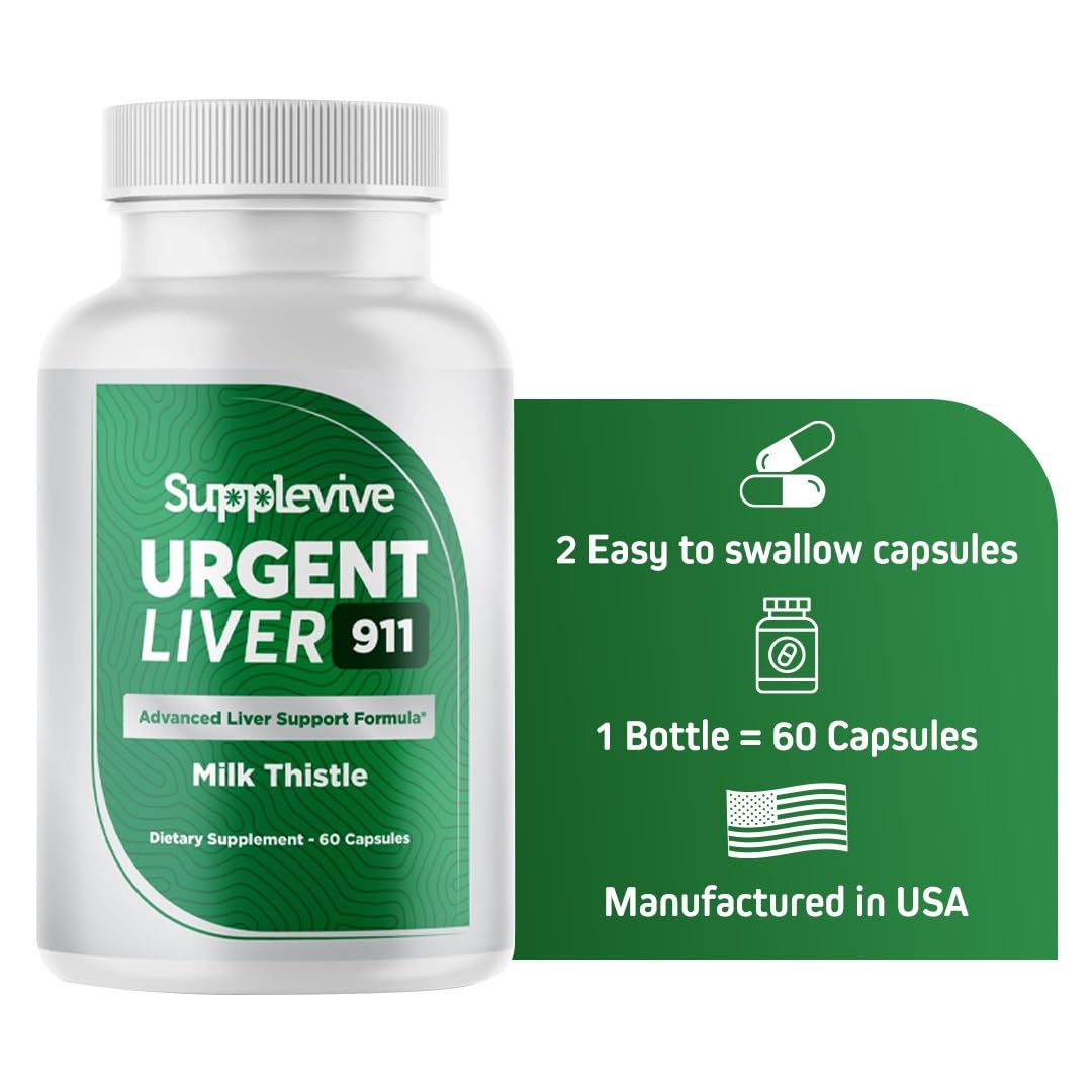 PureFight4U Urgent Liver 911 Herbal Supplement bottle with label