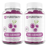 PUREFINITY Elderberry Gummies front view with packaging