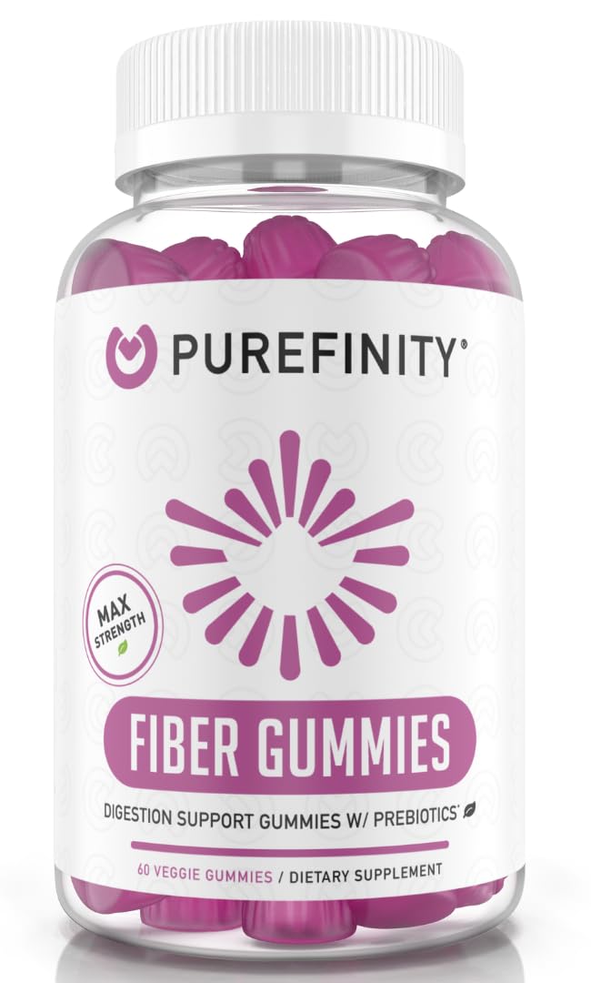 PUREFINITY Inulin FOS Prebiotic Fiber Gummies front view