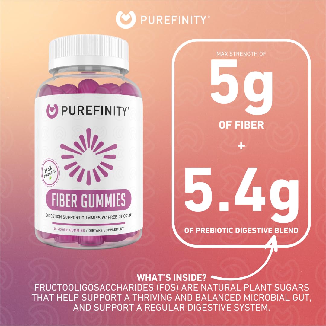 PUREFINITY Inulin FOS Prebiotic Fiber Gummies packaging