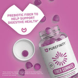 PUREFINITY Inulin FOS Prebiotic Fiber Gummies serving suggestion