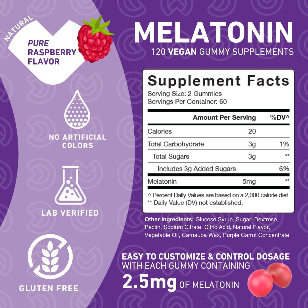 PUREFINITY Kids Melatonin Gummies 5mg gummies in a bowl