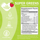 PUREFINITY Super Greens Gummies opened package showing gummies